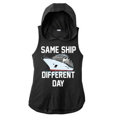 Same Ship Different Day Ladies PosiCharge Tri-Blend Wicking Draft Hoodie Tank