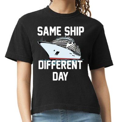 Same Ship Different Day Comfort Colors Boxy T-Shirt