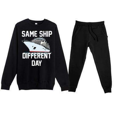 Same Ship Different Day Premium Crewneck Sweatsuit Set