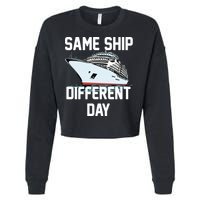 Same Ship Different Day Cropped Pullover Crew