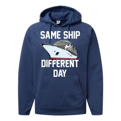 Same Ship Different Day Performance Fleece Hoodie