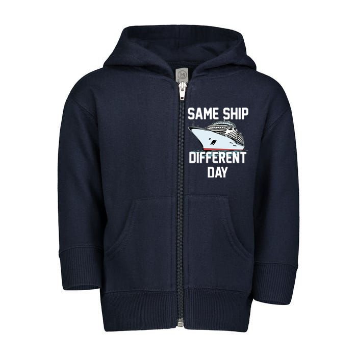 Same Ship Different Day Toddler Zip Fleece Hoodie