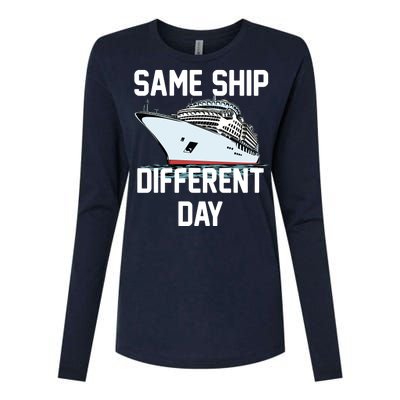 Same Ship Different Day Womens Cotton Relaxed Long Sleeve T-Shirt