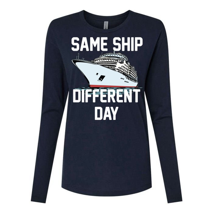 Same Ship Different Day Womens Cotton Relaxed Long Sleeve T-Shirt