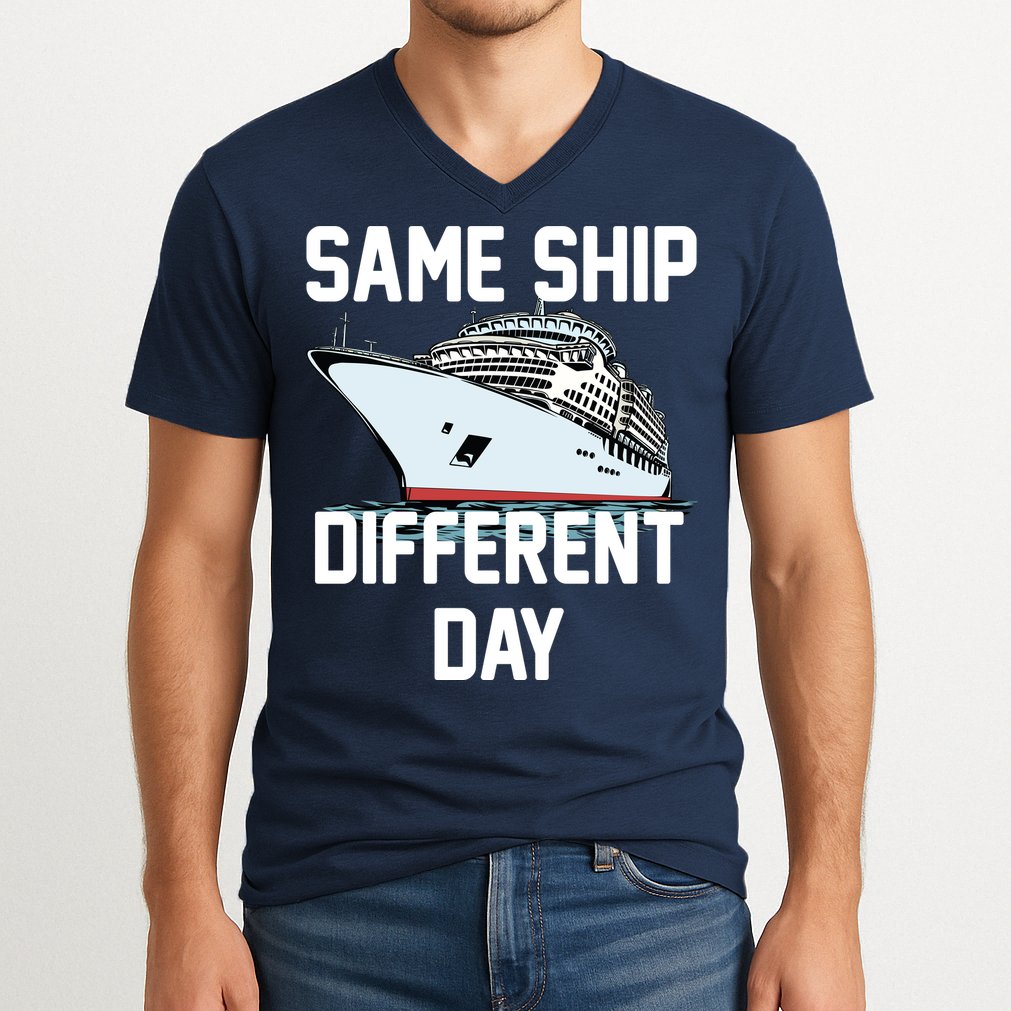 Same Ship Different Day V-Neck T-Shirt