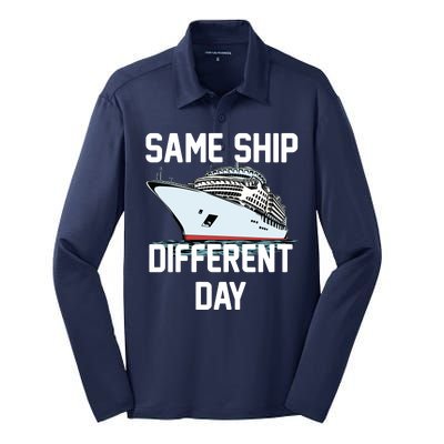 Same Ship Different Day Silk Touch Performance Long Sleeve Polo