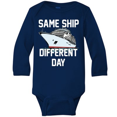 Same Ship Different Day Baby Long Sleeve Bodysuit