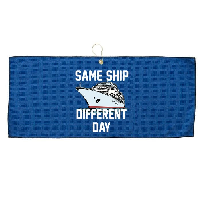 Same Ship Different Day Large Microfiber Waffle Golf Towel