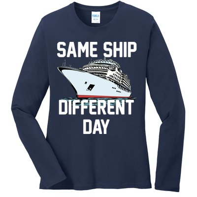 Same Ship Different Day Ladies Long Sleeve Shirt