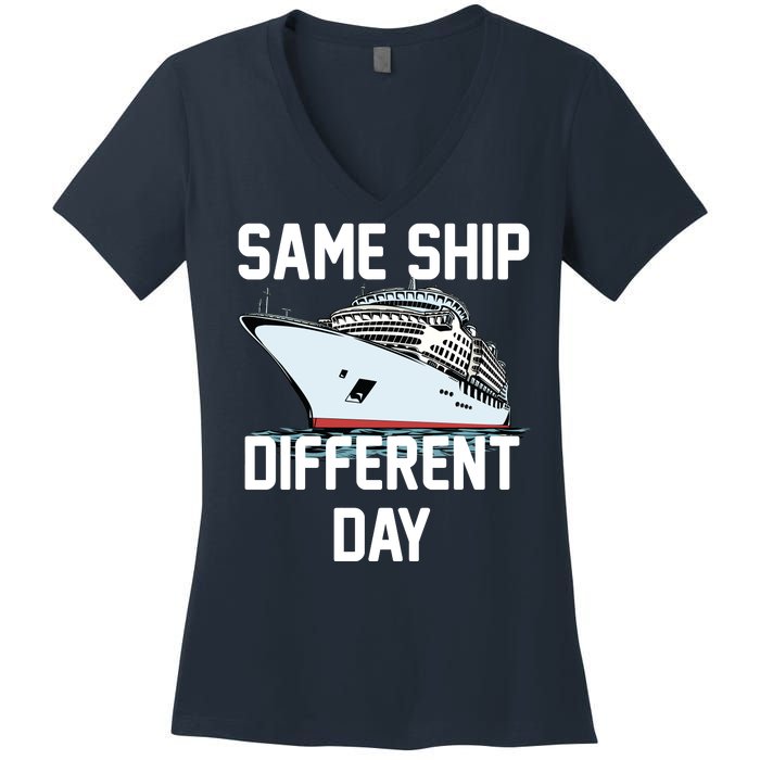 Same Ship Different Day Women's V-Neck T-Shirt