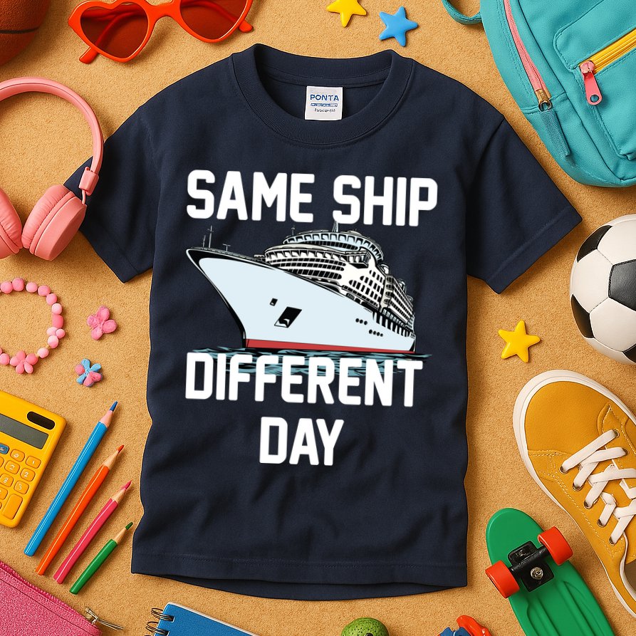 Same Ship Different Day Kids T-Shirt