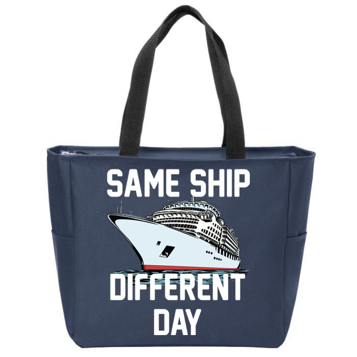 Same Ship Different Day Zip Tote Bag