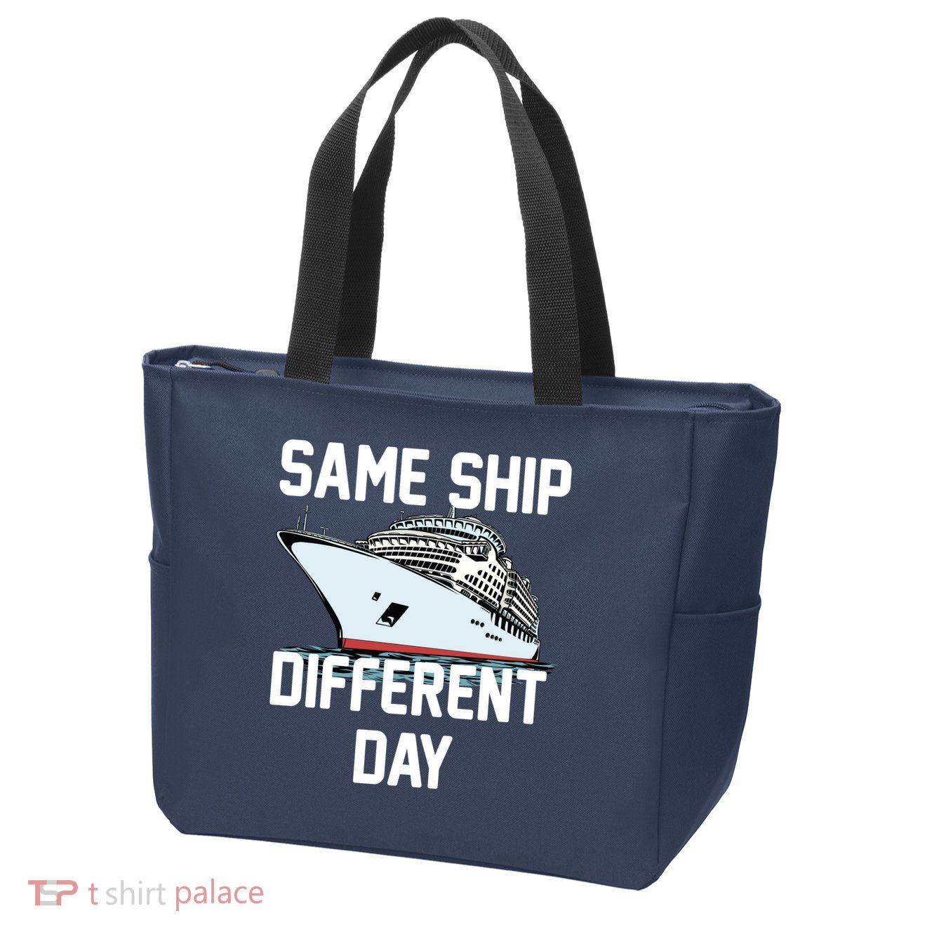 Same Ship Different Day Zip Tote Bag