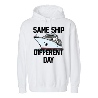 Same Ship Different Day Garment-Dyed Fleece Hoodie