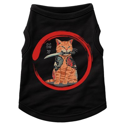 Samurai Cattana Emblem Doggie Tank