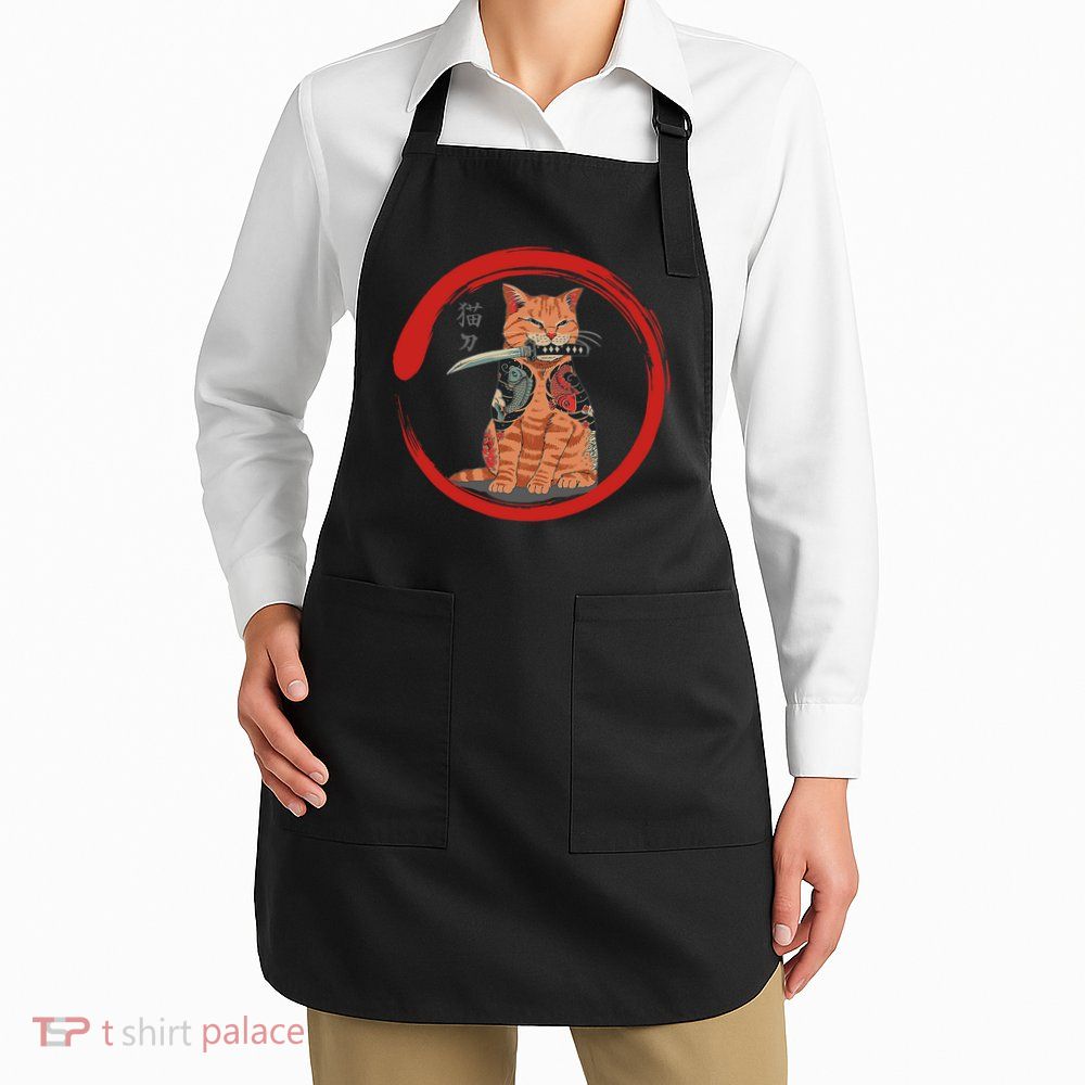 Samurai Cattana Emblem Apron