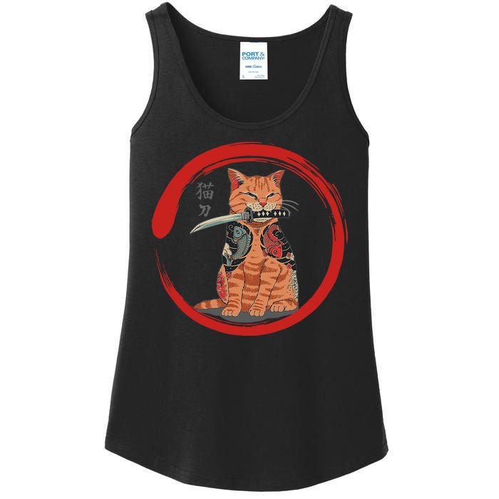 Samurai Cattana Emblem Ladies Essential Tank