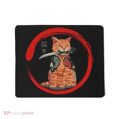 Samurai Cattana Emblem Mousepad