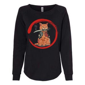 Samurai Cattana Emblem Womens California Wash Sweatshirt