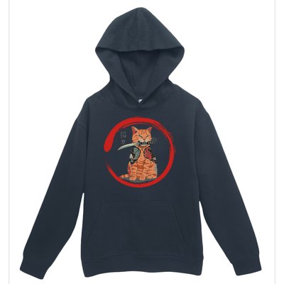 Samurai Cattana Emblem Urban Pullover Hoodie