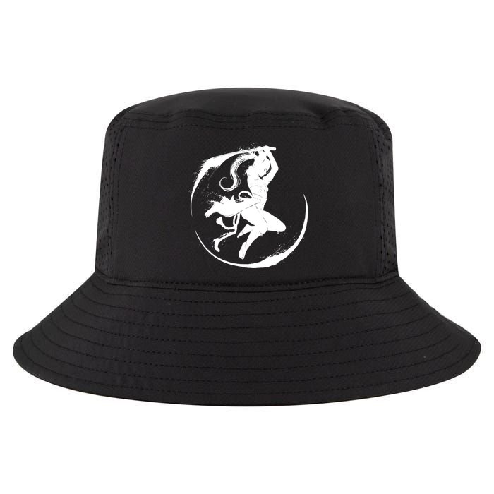 Samurai Lady Katana Slashing Circle Cool Comfort Performance Bucket Hat