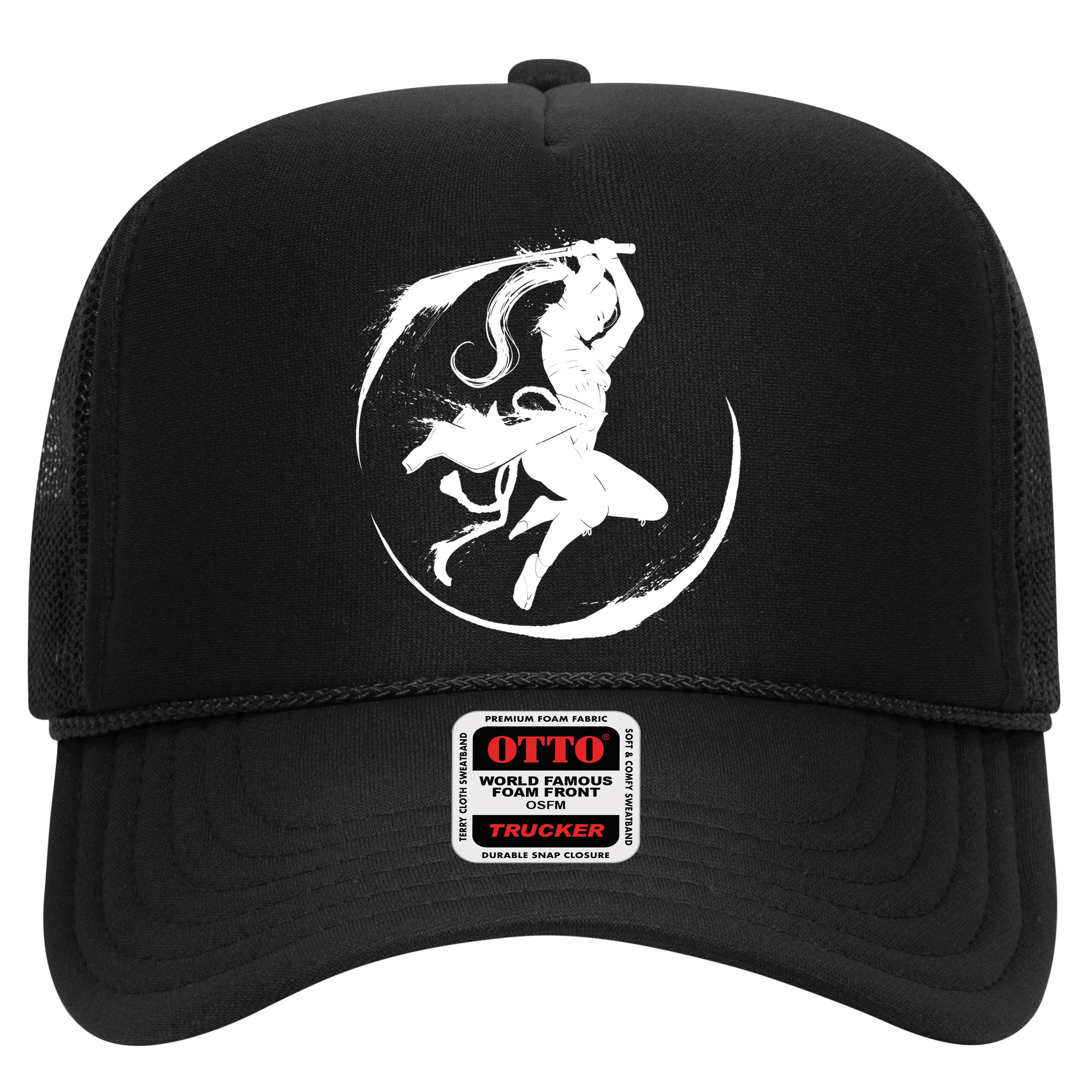 Samurai Lady Katana Slashing Circle Hat