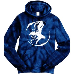 Samurai Lady Katana Slashing Circle Tie Dye Hoodie