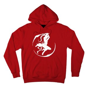 Samurai Lady Katana Slashing Circle Hoodie