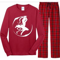 Samurai Lady Katana Slashing Circle Long Sleeve Pajama Set