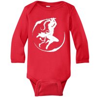 Samurai Lady Katana Slashing Circle Baby Long Sleeve Bodysuit