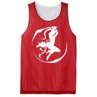 Samurai Lady Katana Slashing Circle Mesh Reversible Basketball Jersey Tank