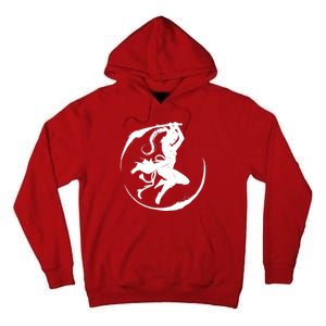 Samurai Lady Katana Slashing Circle Tall Hoodie