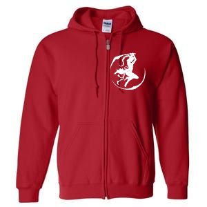 Samurai Lady Katana Slashing Circle Full Zip Hoodie