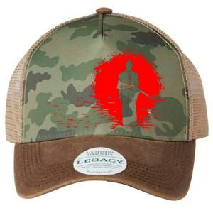 Samurai Red Sun Warrior Hollow Legacy Tie Dye Trucker Hat