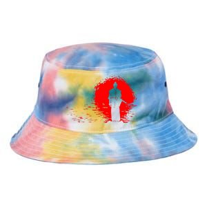 Samurai Red Sun Warrior Hollow Tie Dye Newport Bucket Hat