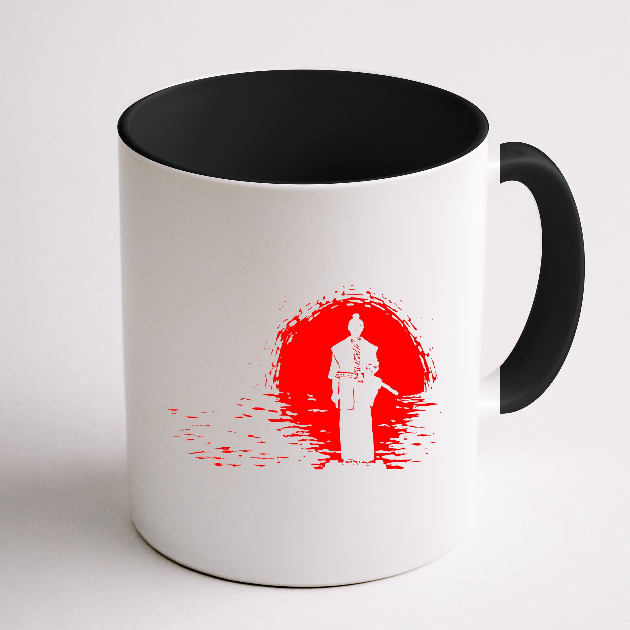 Samurai Red Sun Warrior Hollow Mug