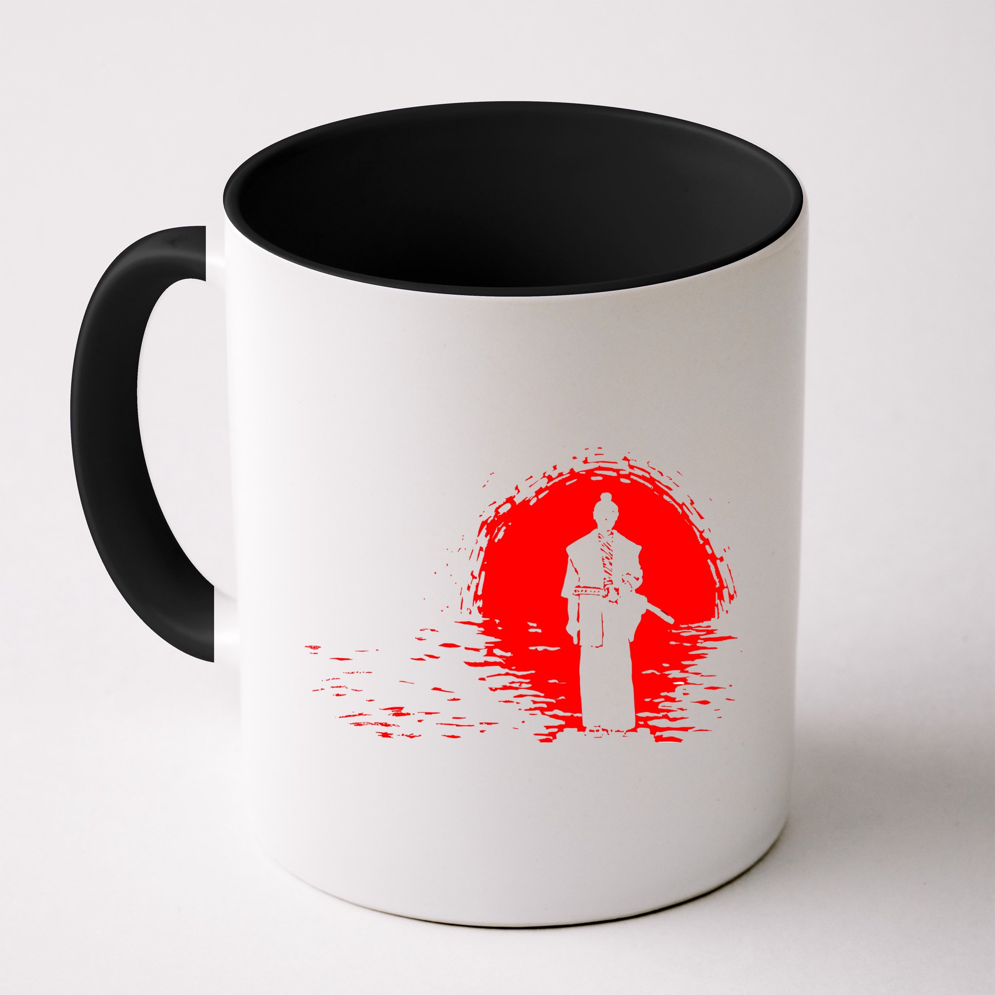 Samurai Red Sun Warrior Hollow Mug