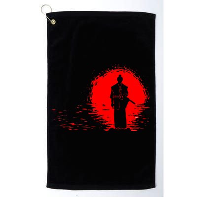 Samurai Red Sun Warrior Hollow Golf Towel