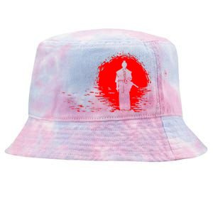 Samurai Red Sun Warrior Hollow Tie-Dyed Bucket Hat