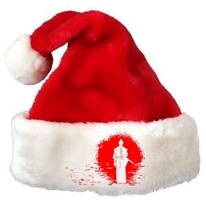 Samurai Red Sun Warrior Hollow Premium Christmas Santa Hat