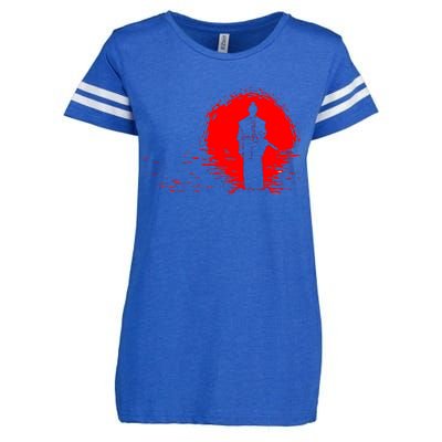 Samurai Red Sun Warrior Hollow Enza Ladies Jersey Football T-Shirt