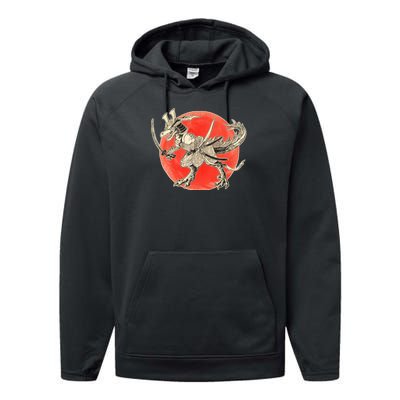 Samurai T-Rex Performance Fleece Hoodie