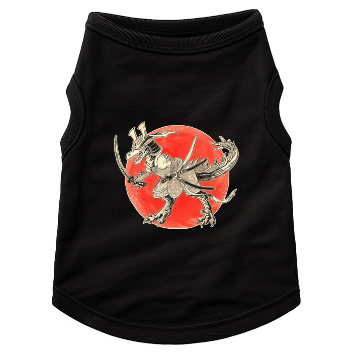 Samurai T-Rex Doggie Tank