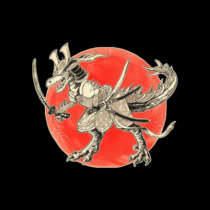 Samurai T-Rex Hoodie