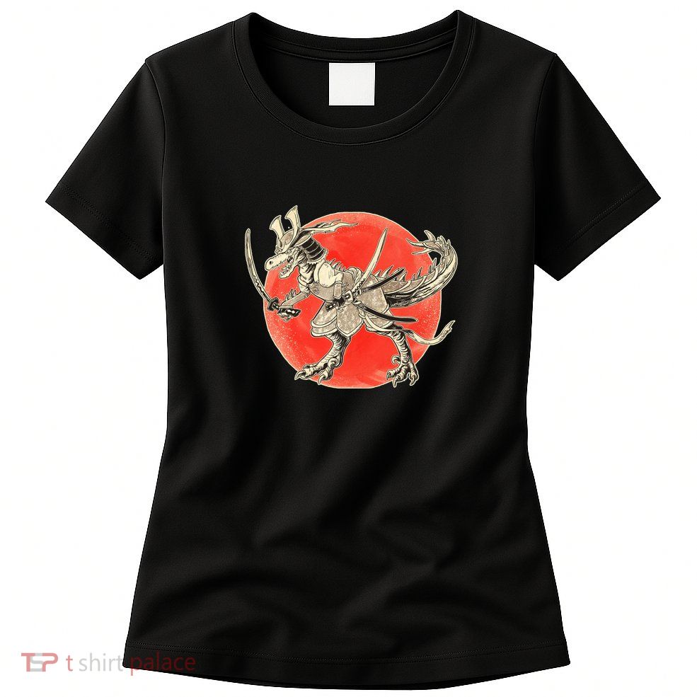 Samurai T-Rex Womens T-Shirt