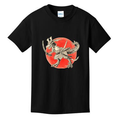 Samurai T-Rex Kids T-Shirt