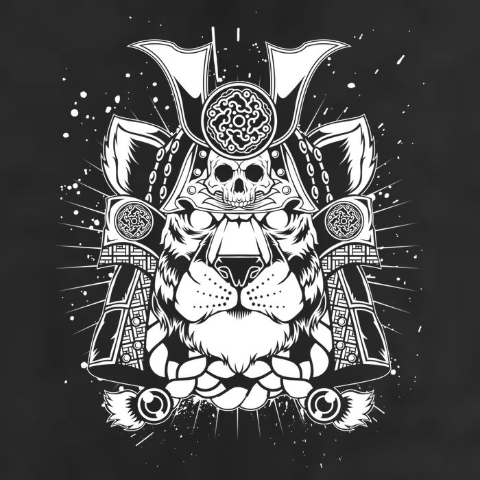 Samurai Tiger 7 Panel Mesh Trucker Snapback Hat