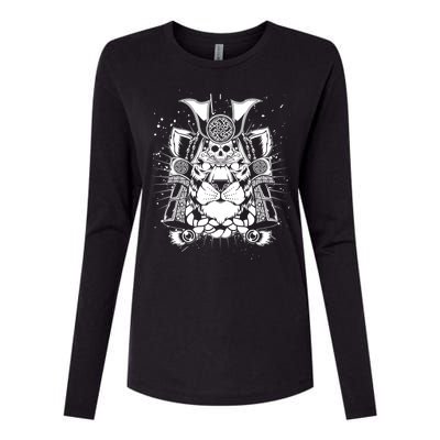 Samurai Tiger Womens Cotton Relaxed Long Sleeve T-Shirt