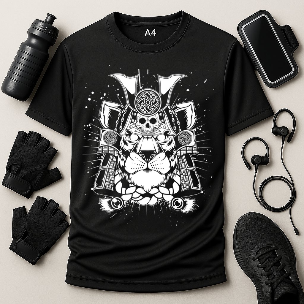 Samurai Tiger Cooling Performance Crew T-Shirt
