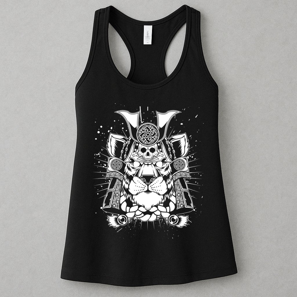 Samurai Tiger Womens Tank Top